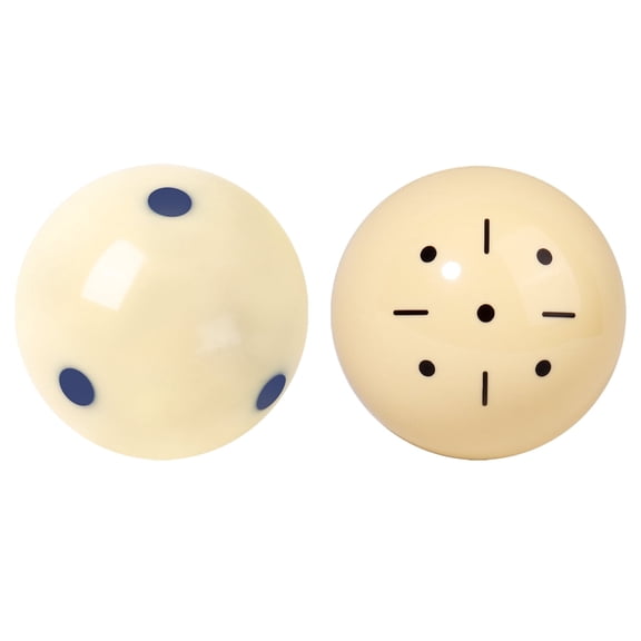 GSE Games & Sports Expert 2-Piece Practice Training Billiard Pool Ball. PRO Cup Standard Billiard Cue Ball for Game Rooms, Bars, Skill Training - Black/Blue
