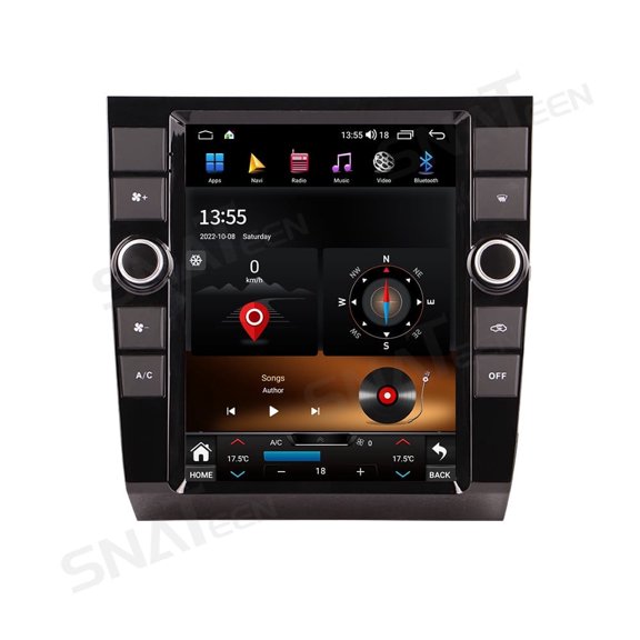 SNATEEN 10.4 inch Carplay Screen/Radio/Multimedia Player for Audi A4 2002-2008 Universal Car Navigation/GPS Upgrade Headunit Android Display Video 1080P Touch Screen Replace System