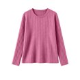 thumbnail image 5 of Matching Sets Women Clothing Fall Winter Two Piece Outfit Sets for Women Wide Leg Pants Ribbed Knit Winter Hot Pink XL, 5 of 9