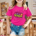 thumbnail image 2 of LUOGENLI T-Shirt pour Filles Enfants École Rentrée Imprimé Décontracté Manches Courtes T-Shirt Maxi Ensembles 2 Pcs Boho 8-9 Ans, 2 of 7