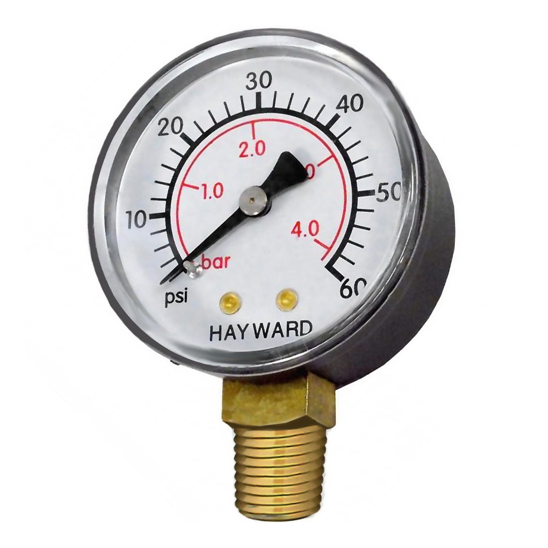 NEW Pressure Gauge WOG air compressor hydraulic 1.5"face 0-160 lower mnt 1/8"npt 