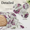 thumbnail image 3 of Spring Floral Body Pillow Cover 20 x 60 Inch Decorative Pillow Cover Red Flowers Leaves Botanical Vintage Beige Lumbar Pillowcase Seasonal Rectangle Cushion Case for Couch Sofa Bed Living Room, 3 of 9