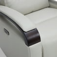 thumbnail image 6 of CHITA Power Swivel Glider Rocker Recliner Nursery Chair with USB for Living Room, Genuine Leather, White, 6 of 14