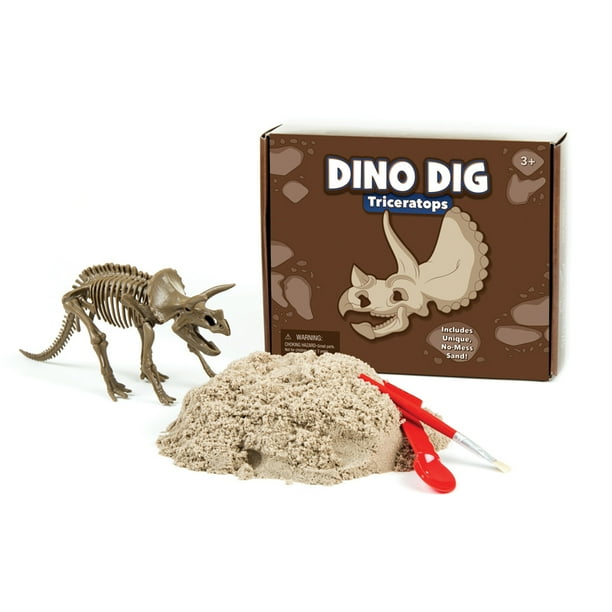 Kinetic Sand Dino Dig Triceratops - Walmart.com - Walmart.com