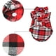 thumbnail image 3 of Camisa para perro a cuadros, ropa para perros, camisa para mascotas a cuadros, ropa para gatos a cuadros, camisa suave y cómoda (XL, rojo), 3 of 5