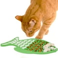 thumbnail image 6 of Slow Feeder Cat Bowls, 2 Pack Fish-Shaped Silicone Puzzle Feeders for Kitten Puppy Small Dogs, Anti-Choking Puzzle Dog Cat Food Bowls, Lick Treat Mat for Healthy Eating & Anxiety Relief (Blue+Green), 6 of 11