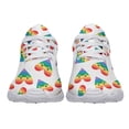 thumbnail image 3 of Rainbow Shoes, Unisex Fashion LGBT Sneakers for Men Women White Size 11.5, 3 of 7