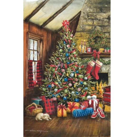 Heritage Puzzle O Christmas Tree by William Mangum - 550 Pieces - 24" x 18" Finished Size