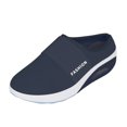 thumbnail image 1 of Zapatillas de cuña para mujer con cabeza redonda de malla Baotou informal a la moda diaria de nuevo estilo Wmkox8yii hj789, 1 of 2