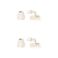 thumbnail image 2 of Yuarrent Tope de puerta de silicona ABS, pegatina sin perforación, puerta oculta, tope de puerta silencioso automático, almohadilla protectora Blanco 2piezas, 2 of 6
