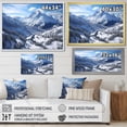 thumbnail image 5 of Designart "Pine Valley Mountain Winter Majesty V" Extra Large Landscapes Framed Wall Art - Traditional White Winter Landscape Entryway Framed Wall Art, 5 of 7