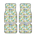 thumbnail image 2 of Uemuo Car Floor Mats - Summer Leopard Pattern Carpet Floor Mats for Cars, Auto Accessories Front & Rear Car Floor Foot Mat Sets of 4 Pieces, 2 of 6