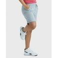thumbnail image 2 of Hanes Women's French Terry Bermuda Shorts, 11" Light Steel M, 2 of 10