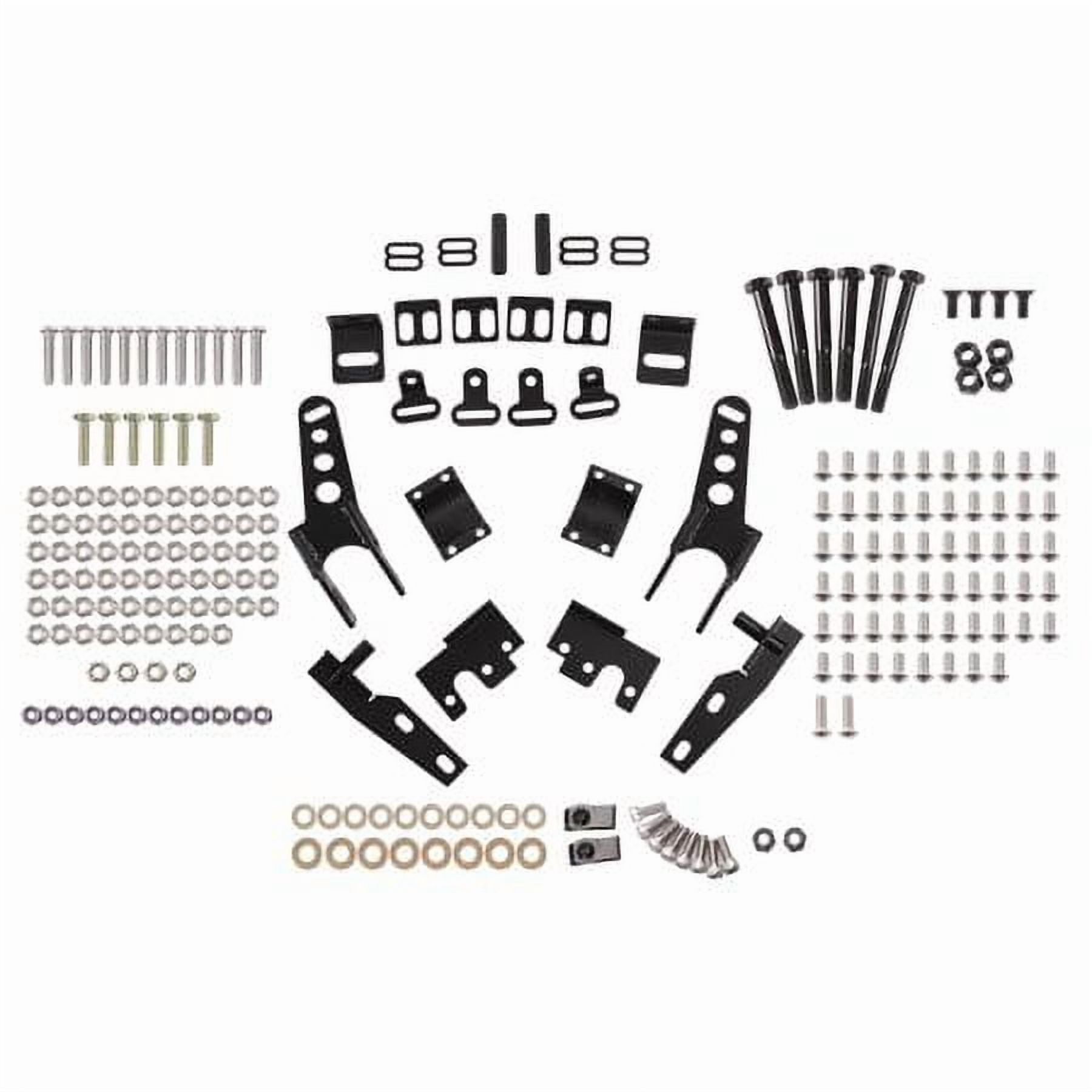 Kojem Black Aluminum Cab Doors Set for UTV Polaris RZR 4 800, XP4 900 2010 to 2014 2 Piece