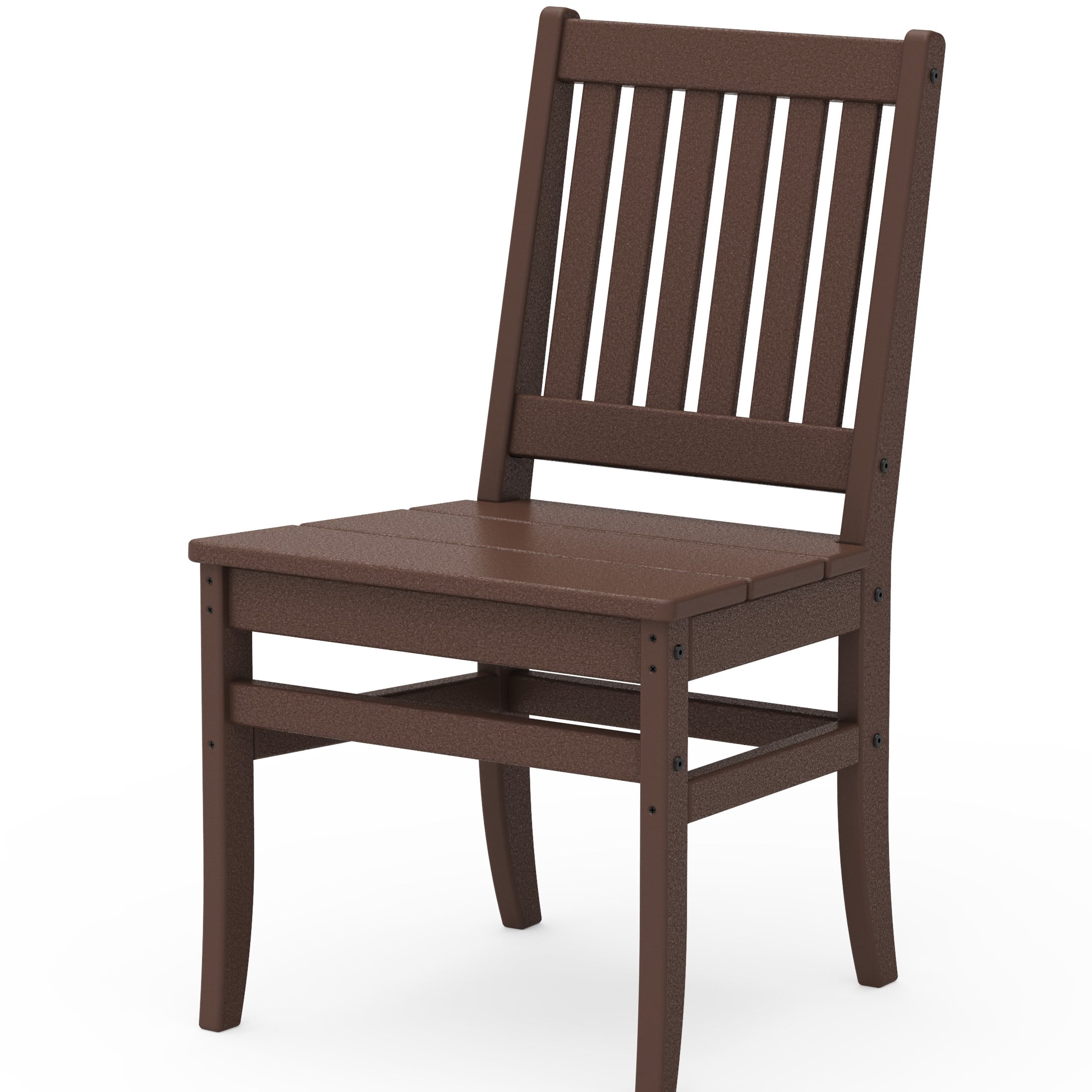 Better Homes & Gardens by POLYWOOD Southlake Outdoor Dining Side Chair (2 Chairs), All-Weather HDPE, Patio Seat, Mahogany
