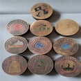 thumbnail image 2 of Antiques and miscellaneous items, antique-style crafts, stationery, ink boxes, various styles of antique-style Cultural Revolution copper ink boxes, 2 of 4