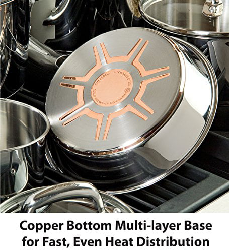 1 L& 1.5 L Details about   2 Pcs Copper Bottom Q Base Cook & Serve Set with Glass Lid Capacity