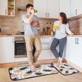 thumbnail image 2 of GZHJMY Cartoon Pineapple Kitchen Rug Set of 2 Non Slip Washable Cushioned Anti-Fatigue Kitchen Mat Comfort Standing Floor Mat for Kitchen Washroom Bedroom Carpet Runner, 2 of 7