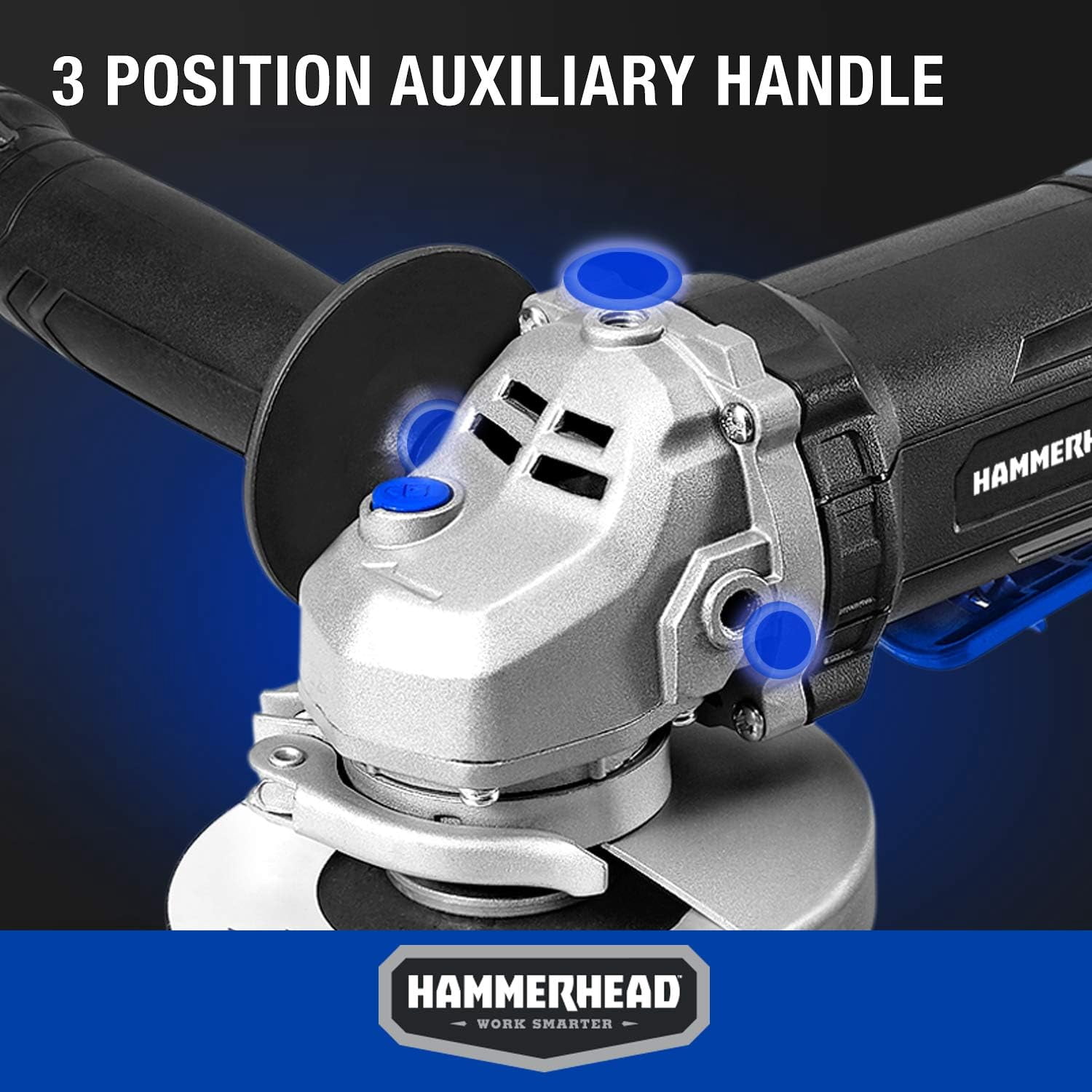 RGHJAR-6-Amp 4-1/2 Inch Angle Grinder with 3 pcs Grinding Wheel – HAAG060