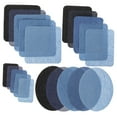 thumbnail image 5 of 20 Pcs Square Patch Sticker Hemming Tape for Pants Fabrics Jeans, 5 of 8