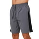 thumbnail image 1 of pstuiky Hombres bajos, Pantalones cortos casuales de moda para hombre con bolsillos y cintura elástica con cordón y empalme sólido Pantalones cortos de golf, 1 of 3