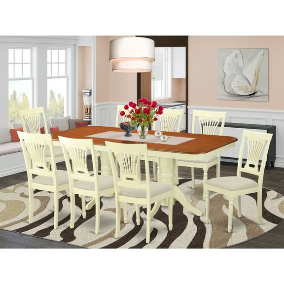 Bohemian Dining Set - 5 Piece Table & Chair Set - Kitchen Table with Extension Leaf
