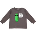 thumbnail image 3 of Inktastic Just Dill with It Chill Dill Pickle in Sunglasses Boys or Girls Long Sleeve Toddler T-Shirt, 3 of 5