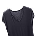 thumbnail image 4 of Timegard Summer Outfits for Women Lightweight Soft Loungewear V Neck Shorts Loose Solid Color Pjs Sets, 4 of 7