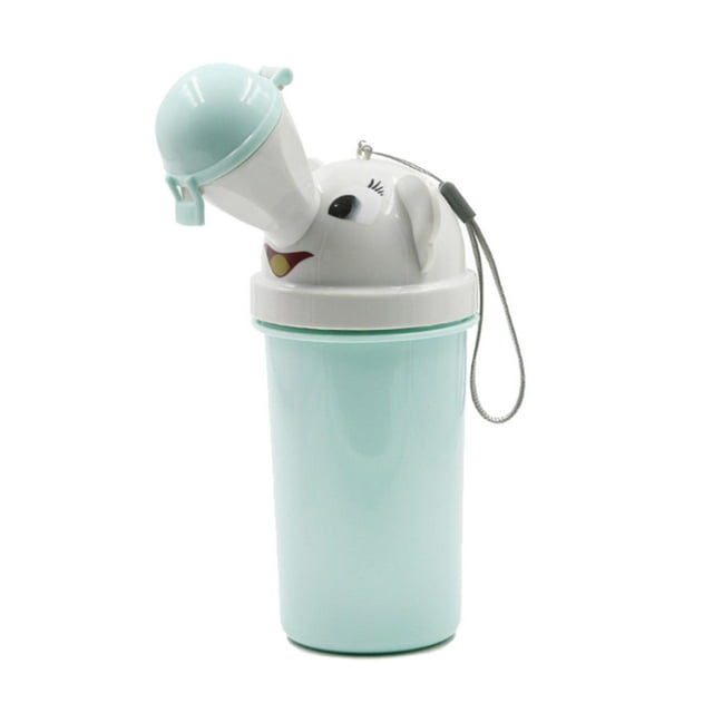 Orinal portátil, botella portátil, a prueba de fugas, reutilizable, de emergencia, para viaje Chico azul
