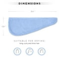 thumbnail image 5 of Microfiber Hair Towel for All Hair Style, 2 Pack Quick Drying Hair Turban - Perfect for Women, Men and Kids (Blue+Pink), 5 of 6