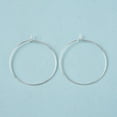 thumbnail image 3 of 1000pcs Brass Wine Glass Charm Rings Hoop Earrings Findings Silver 30x0.8mm 20 Gauge, 3 of 3