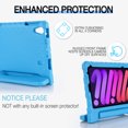 thumbnail image 3 of iPad Mini 6 Case for Kids (8.3-inch, 2021 Release) case, Shockproof, Silicone Rubber EVA Portable Handle Stand Protective Kids Cover Case for iPad Mini 6th Generation 8.3-inch, 2021, Blue, 3 of 5