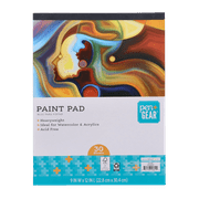 Pen+Gear Paint Pad, 9" x 12", Heavyweight Mixed Media Paper, 30 Sheets, Adults and Kids