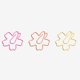 thumbnail image 2 of sweethay 50 clips de papel con forma de flor aleatoria de color cartulina, 2 of 6