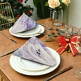 thumbnail image 3 of Satin Native Fab Cotton Dinner Napkin Swans in Harmony Reusable, 3 of 8