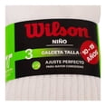 thumbnail image 4 of Tines Wilson Para niño Talla G Blanco 3 Pares, 4 of 4