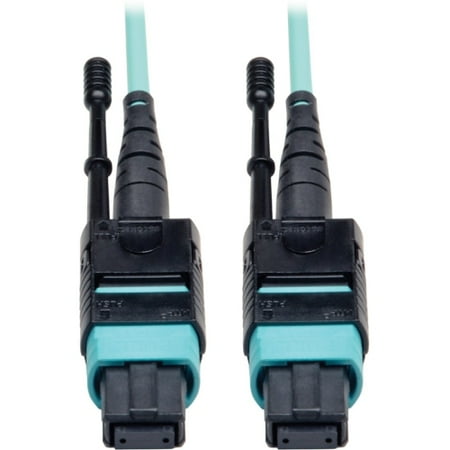 Tripp Lite N844-01M-8LC-PT Tripp Lite 1M Fan-out Cable Push / Pull Tab MTP/MPO to 8 x LC - 40Gbase OM3 Plenum Aqua 3ft