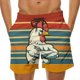 thumbnail image 5 of Pantalones de Cintura Elásticos para Hombres Pantalones de Baño de Playa de Verano con Bolsillos Pantalones Cortos Casuales de Impresión Colorida Seco Rápido para Piscina, 5 of 8