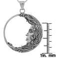 thumbnail image 3 of Jewelry Trends Sterling Silver Celtic Triquetra Moon Goddess Trinity Knot Pendant Necklace 18" Large Crescent Moon Goddess, 3 of 7