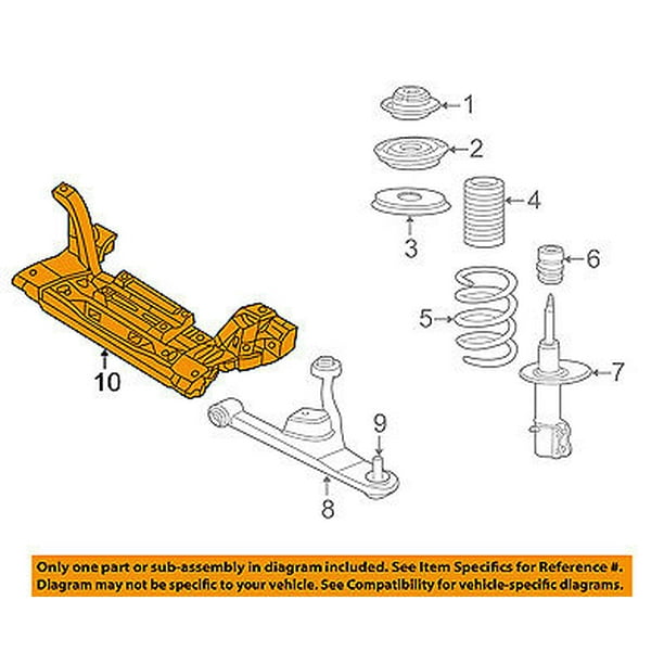 Pt cruiser front suspension diagram