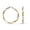 Twisted Two Tone, variant on Charmsy Jewel Large Twisted Round Light-Weight Click-Top Hoop Earrings for Women 55MM