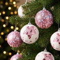 thumbnail image 2 of Shatterproof Christmas Ornaments, 12 Pack 6cm Sequin Foam Christmas Baubles Hanging Ornament Set, 2 of 5