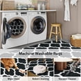 thumbnail image 5 of Lahome 2'x7' Black Runner Rug - Machine Washable Non-Slip Carpet for Hallway, Low Pile Distressed Mat for Entryway,High Traffic Areas, 5 of 7