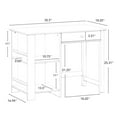 thumbnail image 4 of Kids Desk and Chair Set with Cubbies and Bookracks – White, 4 of 9