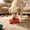 Brown, variant on Squeaky Dog Chew Toy for Teething and Training, Durable Latex Bone with Textured Surface and Built-in Squeaker, Interactive Dental Cleaning Toy for Puppies