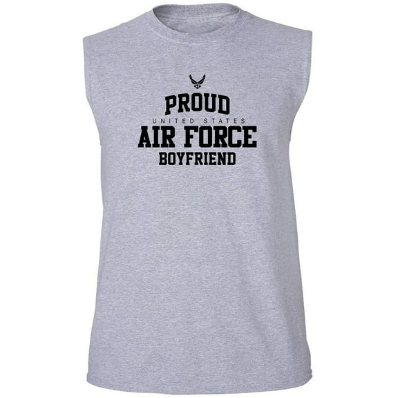 Proud Air Force BOYFRIEND Adult Sleeveless Tee