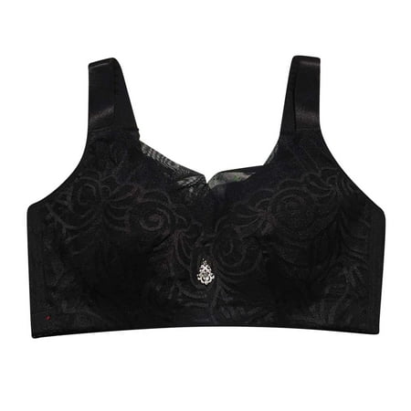 

Women s Bra No Steel Ring Slim Plus Full Cup Adjustable No Steel Ring No Sponge Spring Summer Casual Basic Soft Fashion Cute Daily Underwear