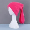 thumbnail image 2 of Bunny Beanie Hats for Women Cute Rabbit Beanie Crochet Hats Winter Cap Warm Skull Cap Outdoor Ski Slouchy, 2 of 7