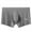 Gray, variant on Mens Underwear Men's Solid Color Ice Silk Seamless One Piece Boxer Briefs