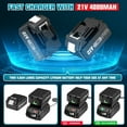 thumbnail image 6 of Seesii 800Nm Cordless Impact Wrench 1/2 inch, 589Ft-lbs High Torque Impact Gun, 3300RPM Powered Impact Driver w/ 2x 4.0Ah Batteries, Fast Charger & 6x Sockets for Automotive Repair, WH710, 6 of 10